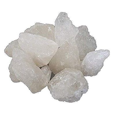 FLFWLASS-Alum Stone Block | White Alum Crystal Rock | Phitkari Crystal Stone of Alumbre | Natural Piedra de Alumbre Alum Stone | Shaving Stone Chunks | Tawas Stone Antiperspirant (100 Gram)