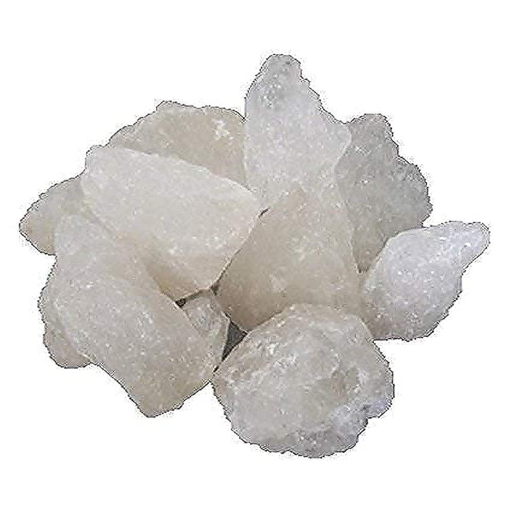 FLFWLASS-Alum Stone Block | White Alum Crystal Rock | Phitkari Crystal Stone of Alumbre | Natural Piedra de Alumbre Alum Stone | Shaving Stone Chunks | Tawas Stone Antiperspirant (100 Gram)
