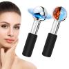 CGBE 360 Rotating Ice Globes For Face, Food-Grade Stainless Steel Facial Globes For Cryo Therapy, Smaller Ice Globes For Facials Reduce Wrinkles & Swelling - Black view 1