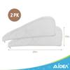 AIDEA Microfiber Hair Towel Wrap, 2 Pack Hair Turbans, Super Absorbent Quick Dry Hair Towel Wrap for All Hair Types Anti Frizz, 26"10", Grey view 3