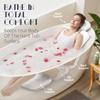 Full Body Bath Pillow for Bathtub, Thick Bathtub Cushion with Laundry Bag, Luxury Tub Pillow for Bath for Headrest Neck and Back Support White 56" x 16" view 3