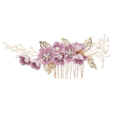 Baluue Crystal Bridal Hair Comb Rhinestone Wedding Headpiece Alloy Hair Accessories for Brides