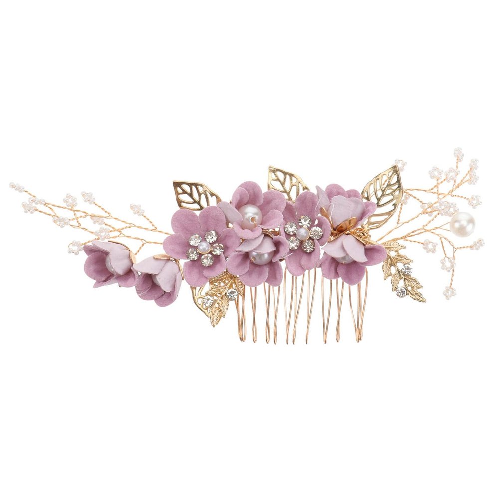 Baluue Crystal Bridal Hair Comb Rhinestone Wedding Headpiece Alloy Hair Accessories for Brides