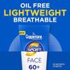 Coppertone Sport Sunscreen Pack, Water Resistant Sunscreen, Sport Sunscreen Lotion SPF 50, 7 Fl Oz Bottle (Pack of 2) + Sport Face Sunscreen Lotion SPF 60+, 2.5 Fl Oz Tube view 3