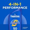 Coppertone Sport Sunscreen Pack, Water Resistant Sunscreen, Sport Sunscreen Lotion SPF 50, 7 Fl Oz Bottle (Pack of 2) + Sport Face Sunscreen Lotion SPF 60+, 2.5 Fl Oz Tube view 4