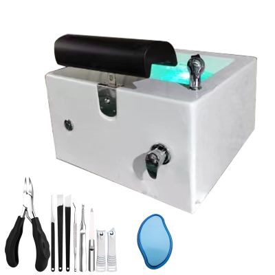 Acrylic Massage Footbath, Square Footbath Deep Foot Bath Spa, with Massage Stress Relief, for Fatigue and Tired Feet Colorful Lamp Footbath, Best Pedicure At Home Spa Treatment ( Size : 62*62*35cm , C