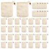 Jkjhbhged 40 Pack Soap Exfoliating Bags,Soap Saver Made Sisal Mesh Soap Bag Bar Soap Bag with Drawstring for Bath & Shower Use view 1