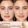 Kaely Pressed Face Powder Compact with Mirror and Puff, Makeup Setting Powder for Women Oily Skin, Oil Control Matte Powder Foundation Waterproof, polvo compacto perfection mate, 02 Natural Beige view 2
