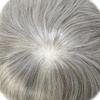 Curve Hair Mens Toupee Hair System Replacement for Men Hairpiece Monofilament Mens Wig Durable Poly Skin NPU Around Hair Unit for Men 8X10#580 Light-Med Brown+80% Gray view 4