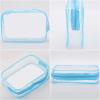 Tbestmax 10 Pcs Clear Cosmetic Bags Makeup Bags Portable Waterproof Travel Toiletry Bags Organizer Blue, 7.5"x 4.8"x 2.3" view 4