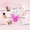 Bikini Trimmer for Women, Cordless 2 Speed USB Rechargeable Hair Trimmer with Guards, Gentle Electric Clippers for Body Face Razors Shavers view 4