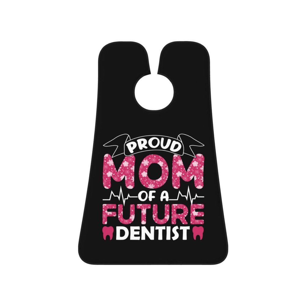 ZKLCRYTR Proud Mom Of A Future Dentist Men's Beard Bib Apron Waterproof Smooth Surface Beard Apron Durable Foldable Beard Hair Men's Gift