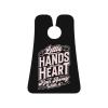 ZKLCRYTR Little Hands Heart Ran Away With It Men's Beard Bib Apron Waterproof Smooth Surface Beard Apron Durable Foldable Beard Hair Men's Gift view 1