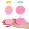 120-Count Compressed Facial Sponges|Kickleen 100% Natural Cellulose Cosmetic Spa Sponges for Daily Facial Cleansing|Makeup And Mask Removal|Exfoliating|Skin Massage|Pore Exfoliation (120 Count (Pink)) view 2