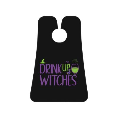 ZKLCRYTR Drink Up Witches Men's Beard Bib Apron Waterproof Smooth Surface Beard Apron Durable Foldable Beard Hair Men's Gift