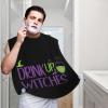 ZKLCRYTR Drink Up Witches Men's Beard Bib Apron Waterproof Smooth Surface Beard Apron Durable Foldable Beard Hair Men's Gift view 2