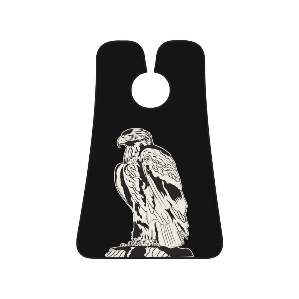 ZKLCRYTR Standing Eagle Men's Beard Bib Apron Waterproof Smooth Surface Beard Apron Durable Foldable Beard Hair Men's Gift