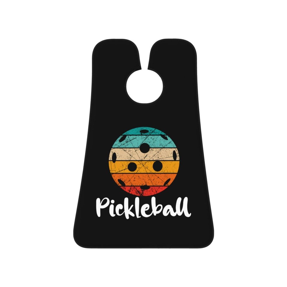 ZKLCRYTR Colored Pickleballs Men's Beard Bib Apron Waterproof Smooth Surface Beard Apron Durable Foldable Beard Hair Men's Gift