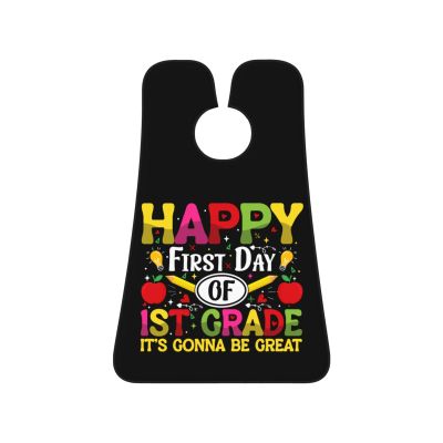 ZKLCRYTR Happy First Day Of Ist Grade It's Gonna Be Great Men's Beard Bib Apron Waterproof Smooth Surface Beard Apron Durable Foldable Beard Hair Men's Gift