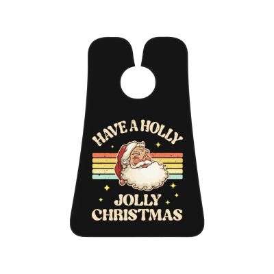 ZKLCRYTR Have A Holly Jolly Christmas Men's Beard Bib Apron Waterproof Smooth Surface Beard Apron Durable Foldable Beard Hair Men's Gift
