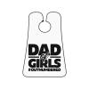 ZKLCRYTR Dad Of Girls Outnumbered Men's Beard Bib Apron Waterproof Smooth Surface Beard Apron Durable Foldable Beard Hair Men's Gift view 1