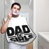 ZKLCRYTR Dad Of Girls Outnumbered Men's Beard Bib Apron Waterproof Smooth Surface Beard Apron Durable Foldable Beard Hair Men's Gift view 2
