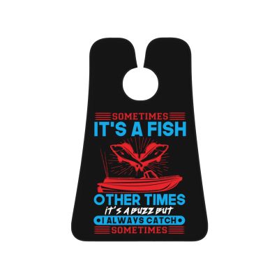 ZKLCRYTR Sometimes It's A Fish Other Times I Always Catch Sometimes Men's Beard Bib Apron Waterproof Smooth Surface Beard Apron Durable Foldable Beard Hair Men's Gift