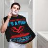ZKLCRYTR Sometimes It's A Fish Other Times I Always Catch Sometimes Men's Beard Bib Apron Waterproof Smooth Surface Beard Apron Durable Foldable Beard Hair Men's Gift view 2