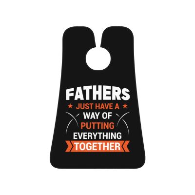 ZKLCRYTR Fathers Just Have A Way Of Putting Everything Yogether Men's Beard Bib Apron Waterproof Smooth Surface Beard Apron Durable Foldable Beard Hair Men's Gift
