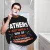 ZKLCRYTR Fathers Just Have A Way Of Putting Everything Yogether Men's Beard Bib Apron Waterproof Smooth Surface Beard Apron Durable Foldable Beard Hair Men's Gift view 2