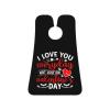 ZKLCRYTR I Love You Everyday Valentines Day Men's Beard Bib Apron Waterproof Smooth Surface Beard Apron Durable Foldable Beard Hair Men's Gift view 1