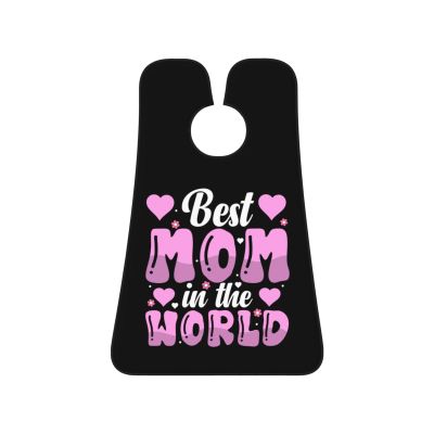ZKLCRYTR Best Mom In Tlie Worid Men's Beard Bib Apron Waterproof Smooth Surface Beard Apron Durable Foldable Beard Hair Men's Gift