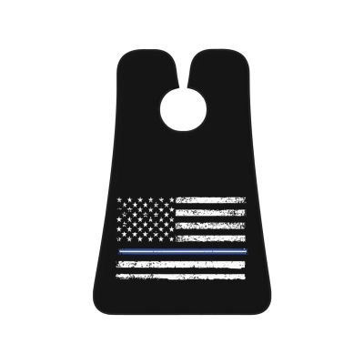 ZKLCRYTR Usa Blue Thread Flag Men's Beard Bib Apron Waterproof Smooth Surface Beard Apron Durable Foldable Beard Hair Men's Gift