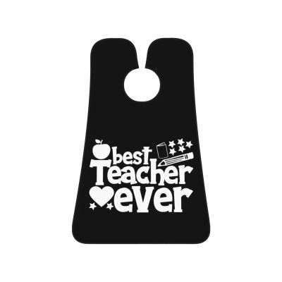 ZKLCRYTR Best Teacher Ever Men's Beard Bib Apron Waterproof Smooth Surface Beard Apron Durable Foldable Beard Hair Men's Gift