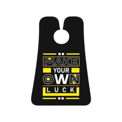 ZKLCRYTR Make Your Own Luck Men's Beard Bib Apron Waterproof Smooth Surface Beard Apron Durable Foldable Beard Hair Men's Gift