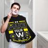 ZKLCRYTR Make Your Own Luck Men's Beard Bib Apron Waterproof Smooth Surface Beard Apron Durable Foldable Beard Hair Men's Gift view 2