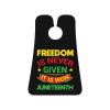 ZKLCRYTR Freedom Is Never Given It Is Won Juneteenth Men's Beard Bib Apron Waterproof Smooth Surface Beard Apron Durable Foldable Beard Hair Men's Gift view 1