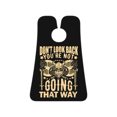 ZKLCRYTR Don't Look Back You Be Not Going That Way Men's Beard Bib Apron Waterproof Smooth Surface Beard Apron Durable Foldable Beard Hair Men's Gift