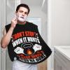 ZKLCRYTR Don't Stop When It Hurts Stop When You're Done Men's Beard Bib Apron Waterproof Smooth Surface Beard Apron Durable Foldable Beard Hair Men's Gift view 2