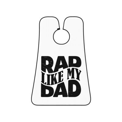 ZKLCRYTR Rad Like My Dad Men's Beard Bib Apron Waterproof Smooth Surface Beard Apron Durable Foldable Beard Hair Men's Gift