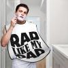 ZKLCRYTR Rad Like My Dad Men's Beard Bib Apron Waterproof Smooth Surface Beard Apron Durable Foldable Beard Hair Men's Gift view 2