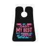 ZKLCRYTR My Dad Best Mate And He Always Will Be Men's Beard Bib Apron Waterproof Smooth Surface Beard Apron Durable Foldable Beard Hair Men's Gift view 1