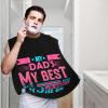 ZKLCRYTR My Dad Best Mate And He Always Will Be Men's Beard Bib Apron Waterproof Smooth Surface Beard Apron Durable Foldable Beard Hair Men's Gift view 2
