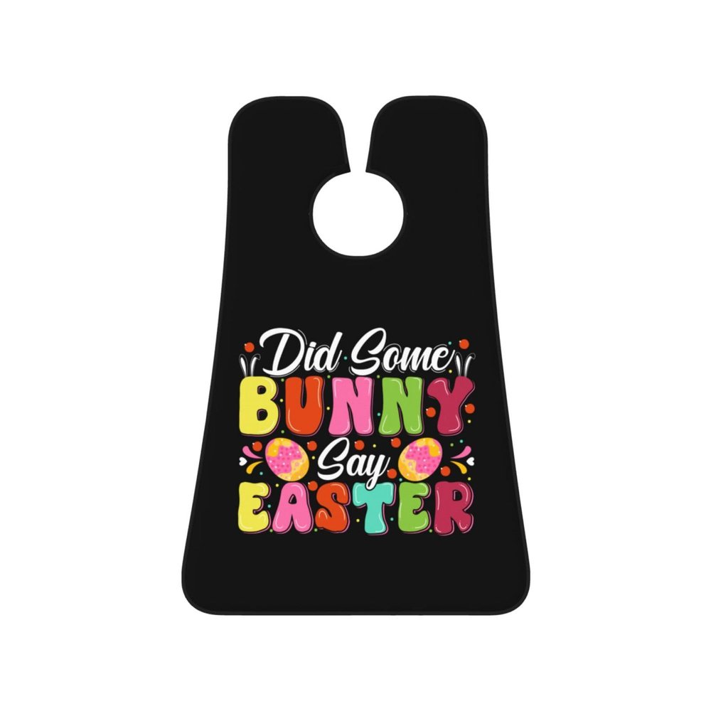 ZKLCRYTR Did Some Bunny Say Easter Men's Beard Bib Apron Waterproof Smooth Surface Beard Apron Durable Foldable Beard Hair Men's Gift