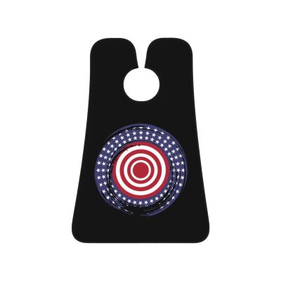 ZKLCRYTR Usa Flag On Button Men's Beard Bib Apron Waterproof Smooth Surface Beard Apron Durable Foldable Beard Hair Men's Gift