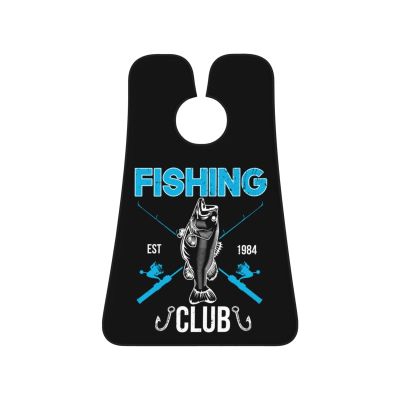 ZKLCRYTR Fishing Est 1984 Club Men's Beard Bib Apron Waterproof Smooth Surface Beard Apron Durable Foldable Beard Hair Men's Gift