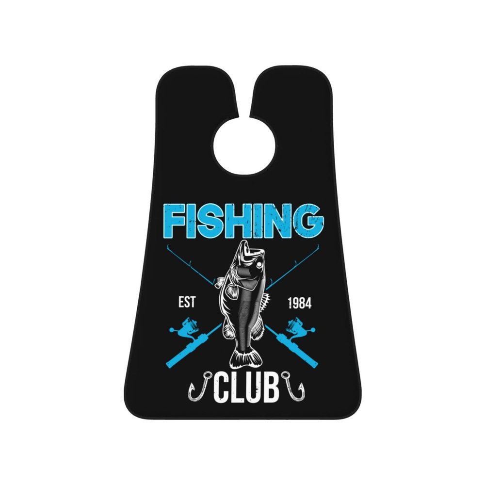 ZKLCRYTR Fishing Est 1984 Club Men's Beard Bib Apron Waterproof Smooth Surface Beard Apron Durable Foldable Beard Hair Men's Gift