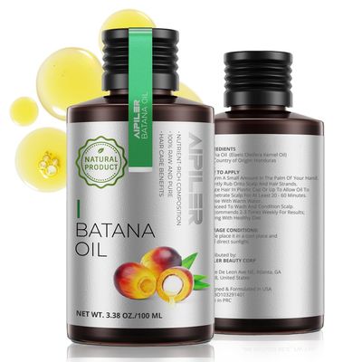 AIPILER Organic Batana Oil for Hair Strengthening: Unrefined Treatment for Curly/Coily/Wavy Hair
