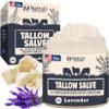 Beef Tallow Salve  All Natural Grass Fed Beef Tallow & Honey All Purpose Balm  Moisturizing Body Salve Great for Eczema, Cracked, Dry, Itchy, Irritated Skin  Skin Repair Skincare Made in USA view 1