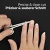 Solingen Nail Scissors Curved Blade  Precision Stainless Steel for Fingernails & Toenails, Manicure & Pedicure, Extra Sharp with Stylish Storage Case view 4